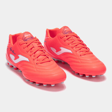 Botas fútbol Aguila 25 césped artificial AG coral