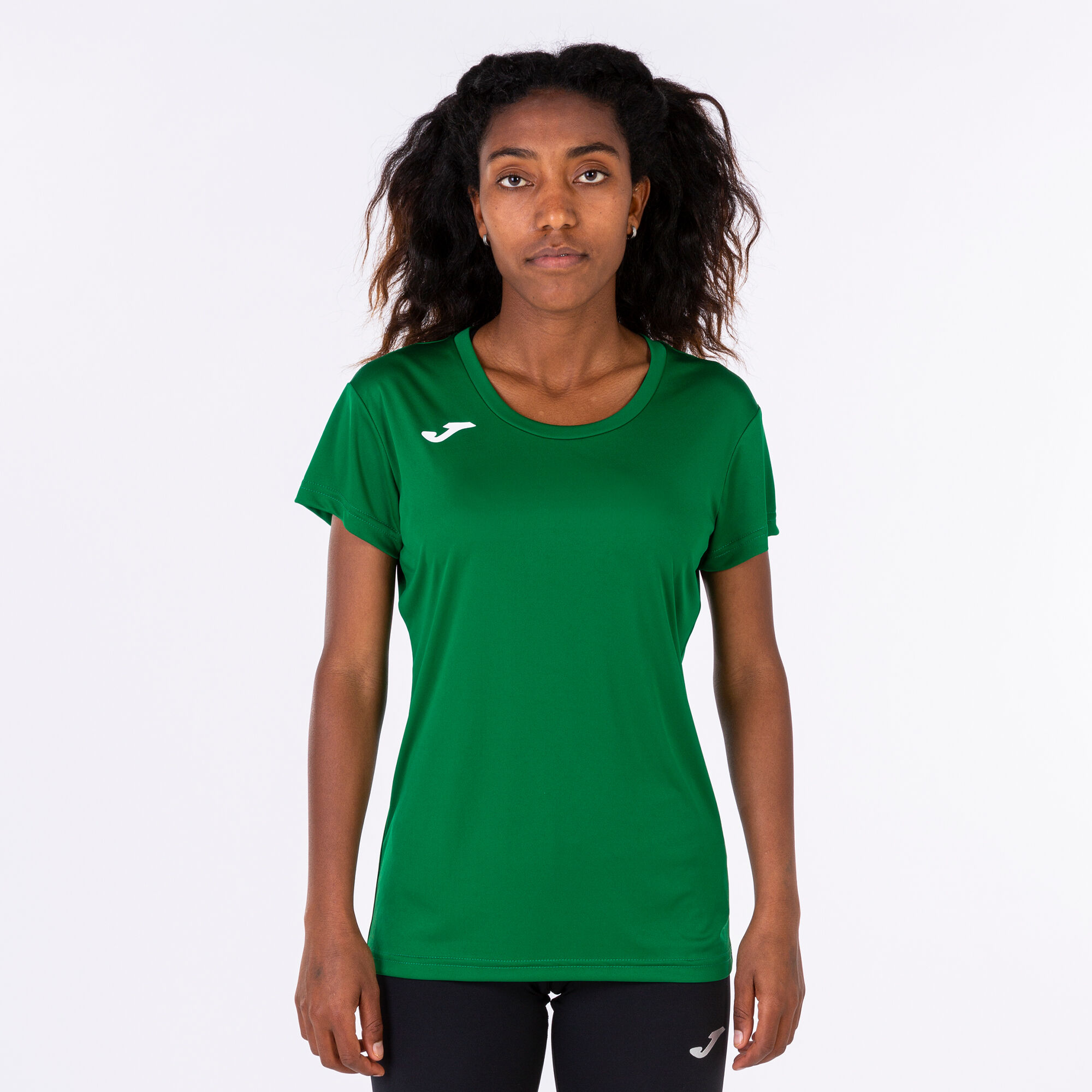 T-shirt manga curta mulher Record II verde