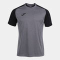 CAMISETA MANGA CORTA HOMBRE ACADEMY IV GRIS MELANGE NEGRO
