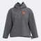 Hooded sweater woman Step gray