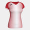 Maglia a manica corta donna Supernova rosso bianco