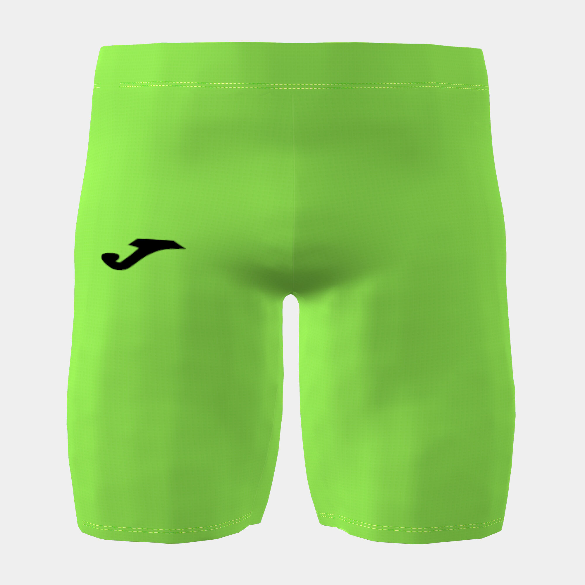 Pantaloncini aderenti uomo Brama Academy verde fluorescente