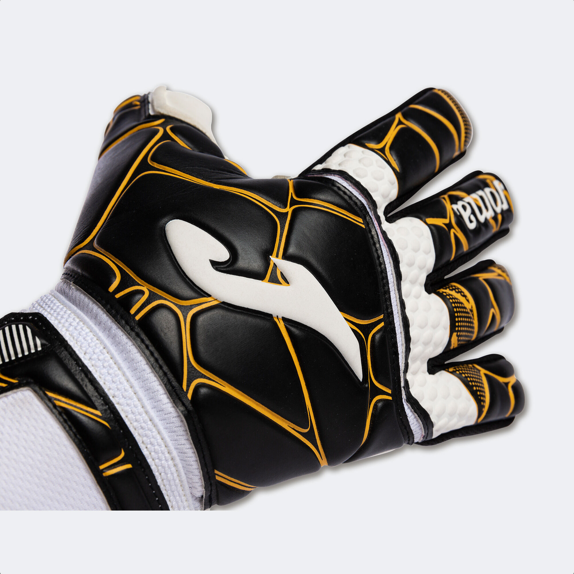 Football goalkeeper gloves Gk Pro black gold