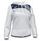 Giacca con cappuccio donna Supernova II bianco blu navy