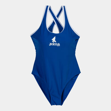 Swimsuit woman Shark royal blue