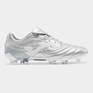 Botas f&uacute;tbol Score Cup 26 terreno firme FG plata