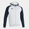 Veste à capuche homme Academy IV blanc bleu marine