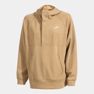 Hooded sweater woman Soft beige