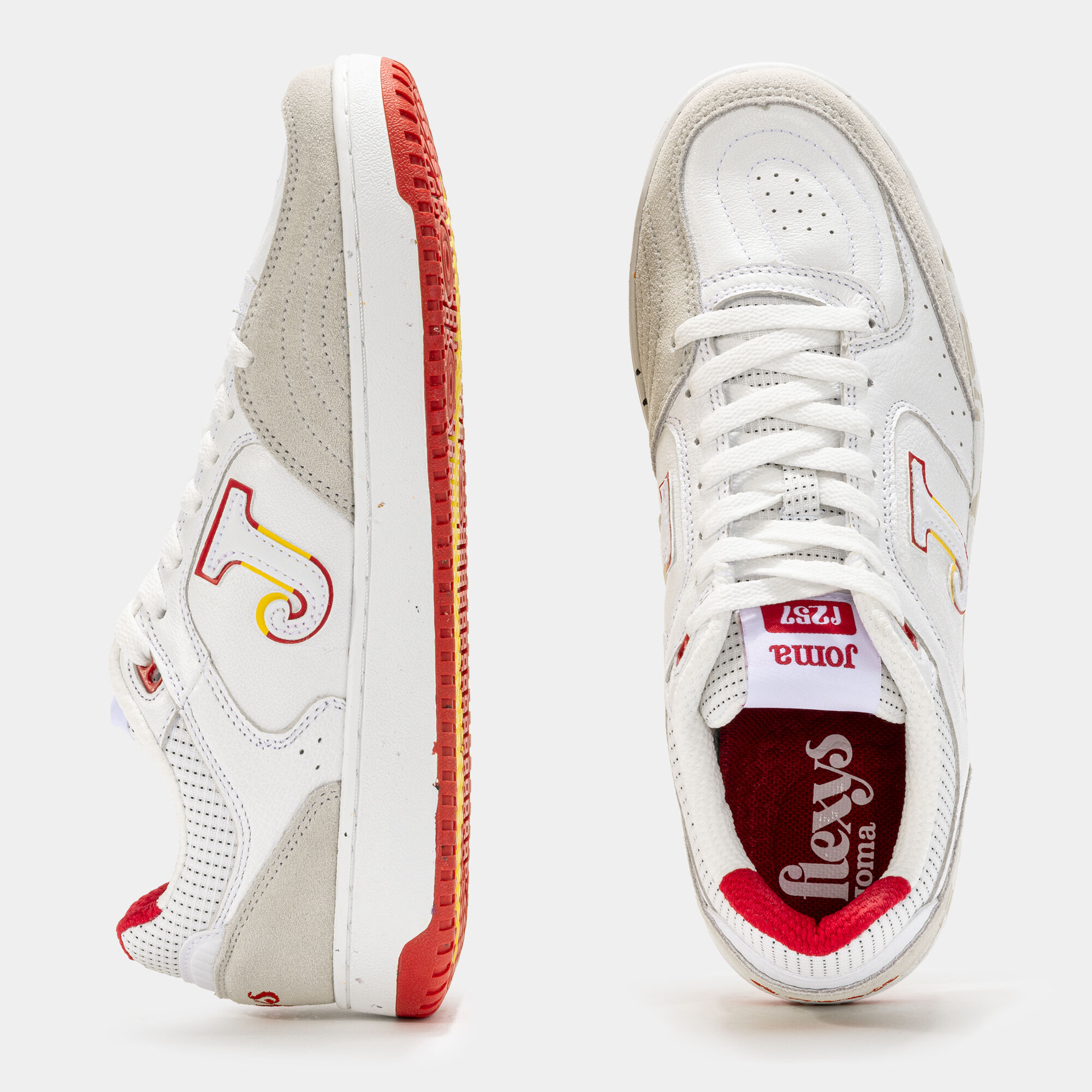 Casual shoes Flexys 24 Spanish Olympic Committee unisex white red