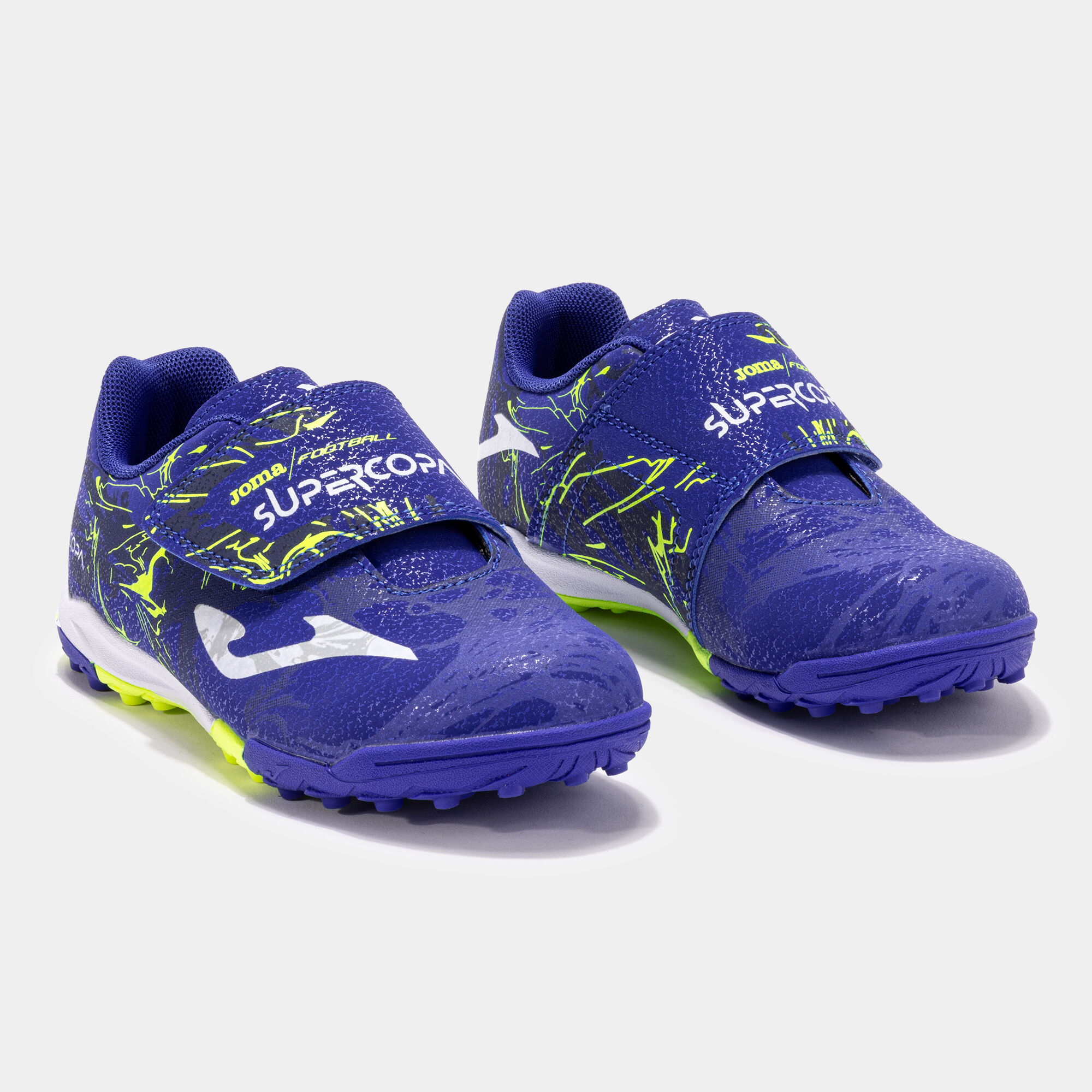 Scarpe calcio Super Copa Jr 24 turf junior blu reale JOMA