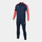 Tracksuit man Eco Championship navy blue fluorescent orange