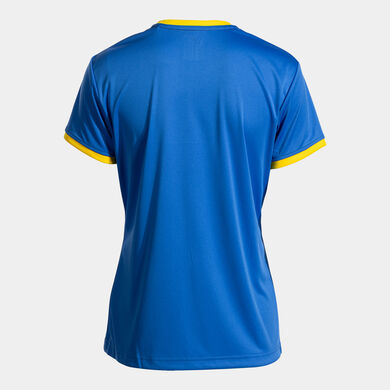 Shirt short sleeve woman COMBI PREMIUM royal blue yellow