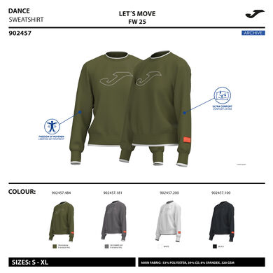 Sweatshirt woman Step white
