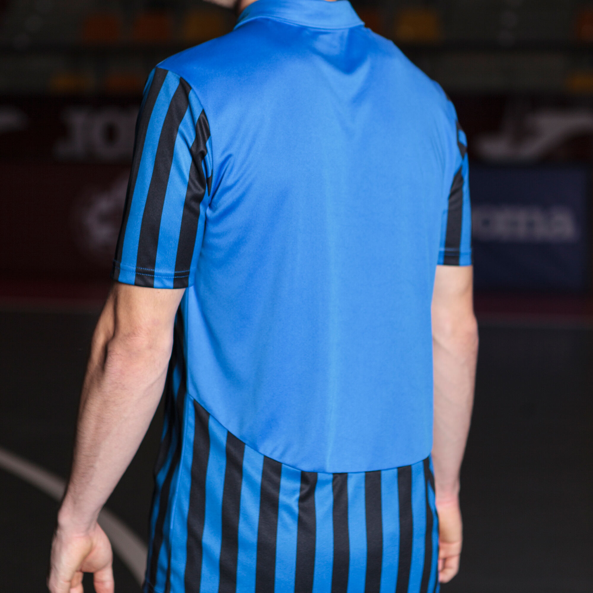 Kurzarmshirt mann Copa II königsblau schwarz