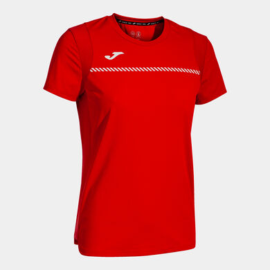 Maglia a manica corta donna Smash rosso