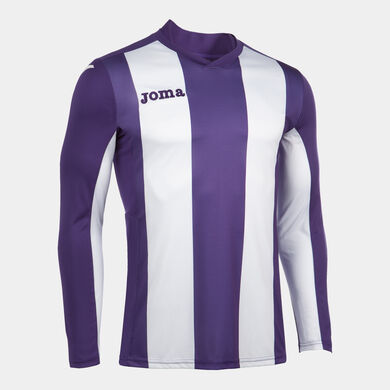 Camiseta manga larga hombre Pisa morado blanco