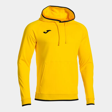 Sweat &agrave; capuche homme Combi Premium jaune noir