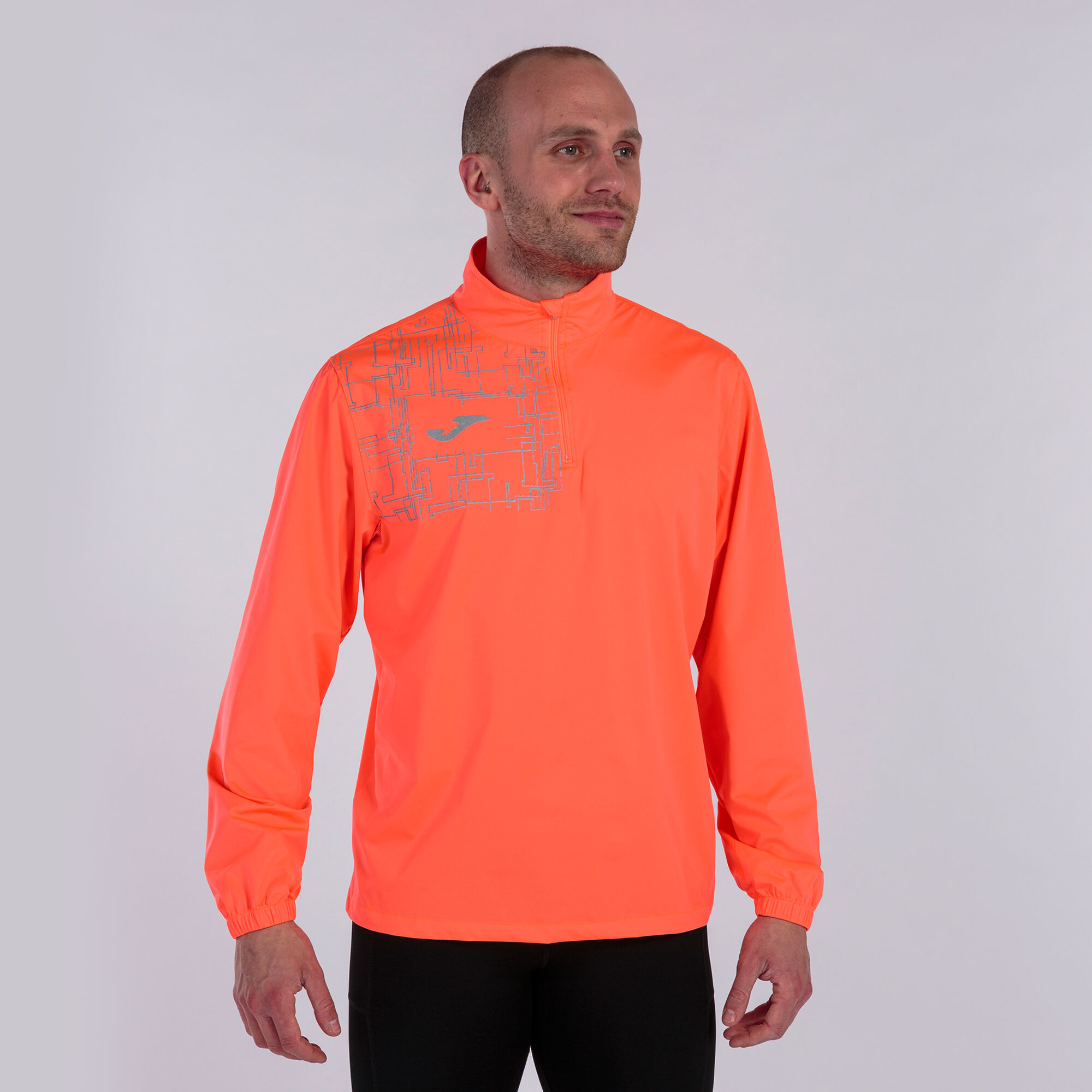 Sweatshirt mann Elite VIII neon-korallenrot