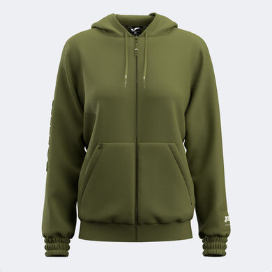 Hooded jacket woman Urban Street green