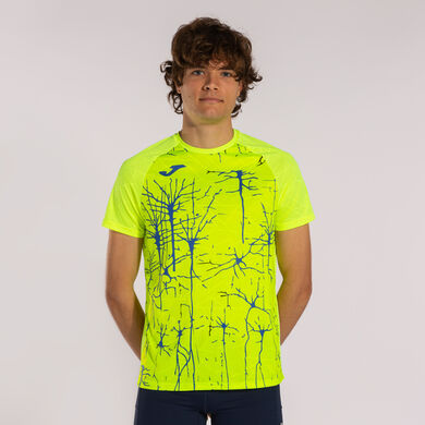 Camiseta manga corta hombre Elite IX amarillo flúor