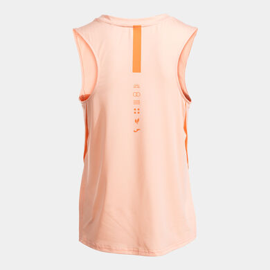 Camiseta sin mangas mujer Breath naranja
