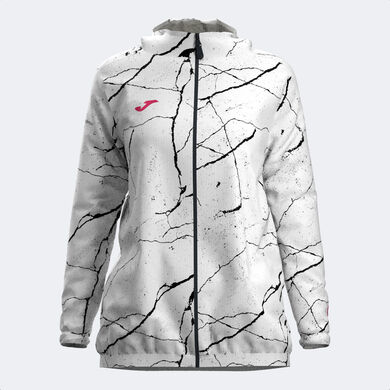 Rainjacket woman R-Night white black