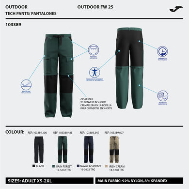 Pantalone lungo uomo Explorer beige