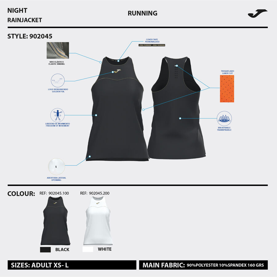 CAMISETA SIN MANGAS R-NIGHT