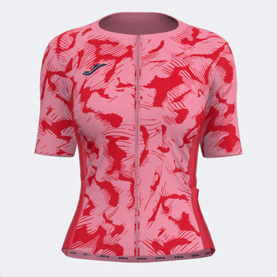 Maillot mujer Crono rosa rojo