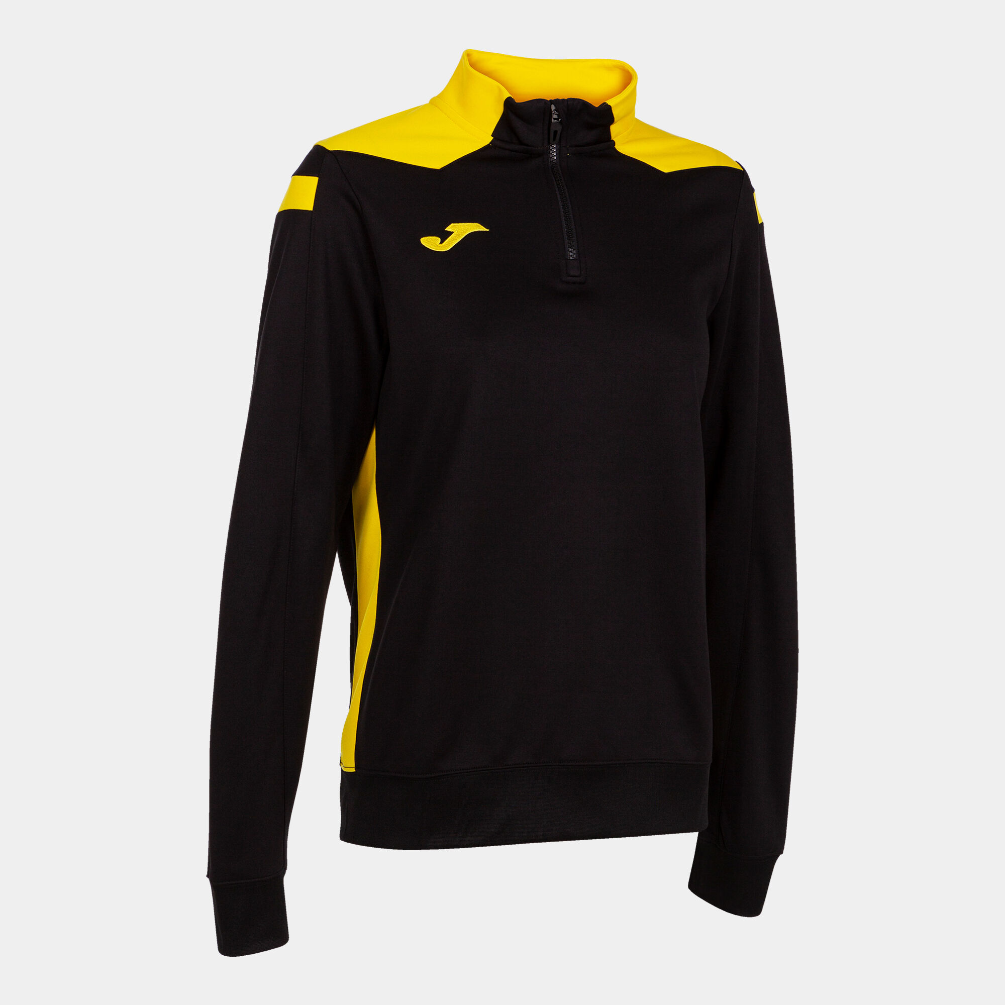 Sudadera mujer Championship VI negro amarillo JOMA