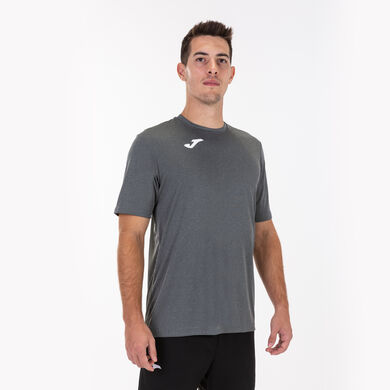 Shirt short sleeve man Combi melange gray