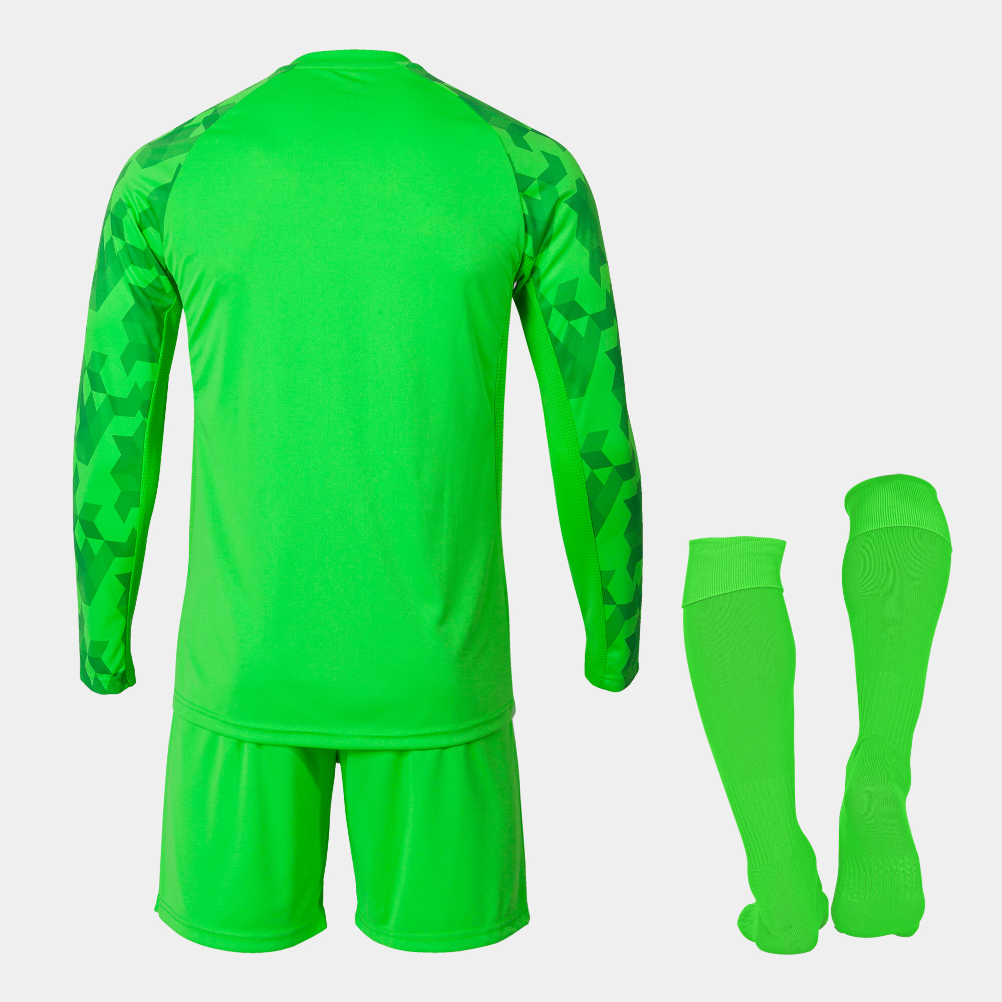 Mexico Blank Green Goalkeeper Long Sleeves Kid Soccer Country Jersey