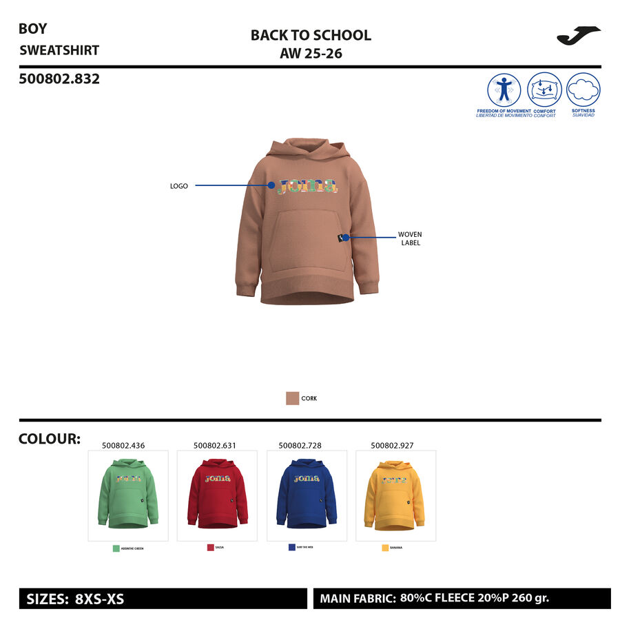 SUDADERA CON CAPUCHA LION