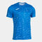 Shirt short sleeve man Pro team royal blue white
