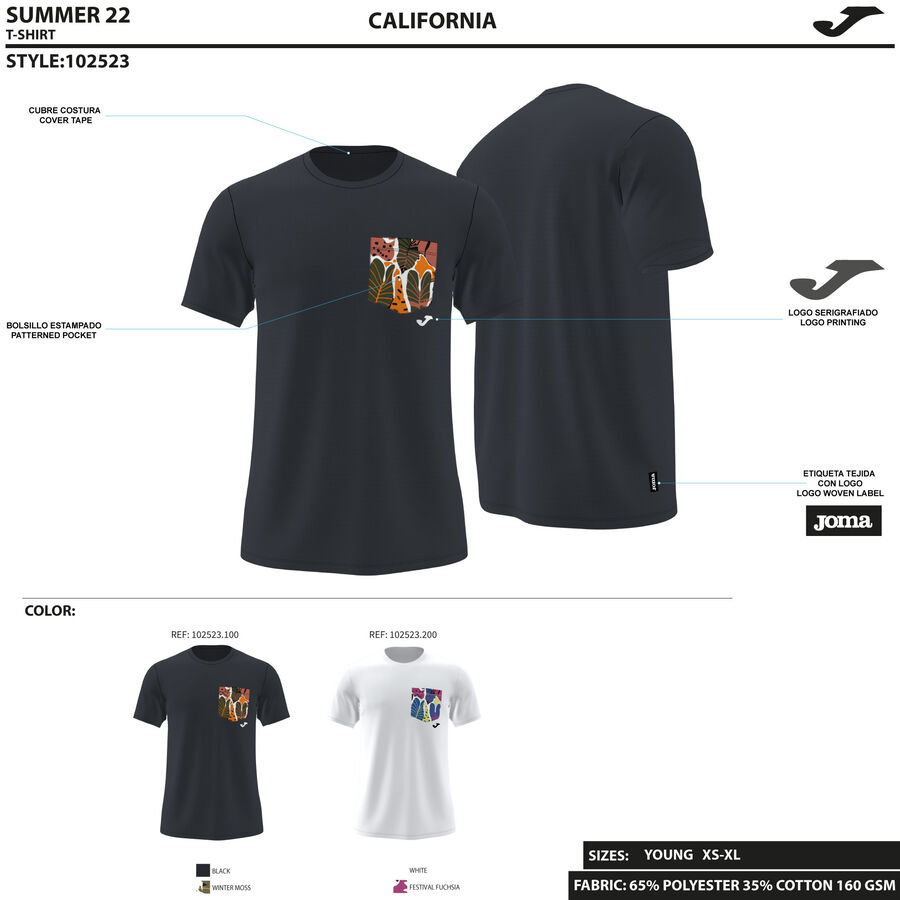 CAMISETA MANGA CORTA CALIFORNIA