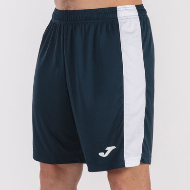 Shorts man Maxi navy blue white