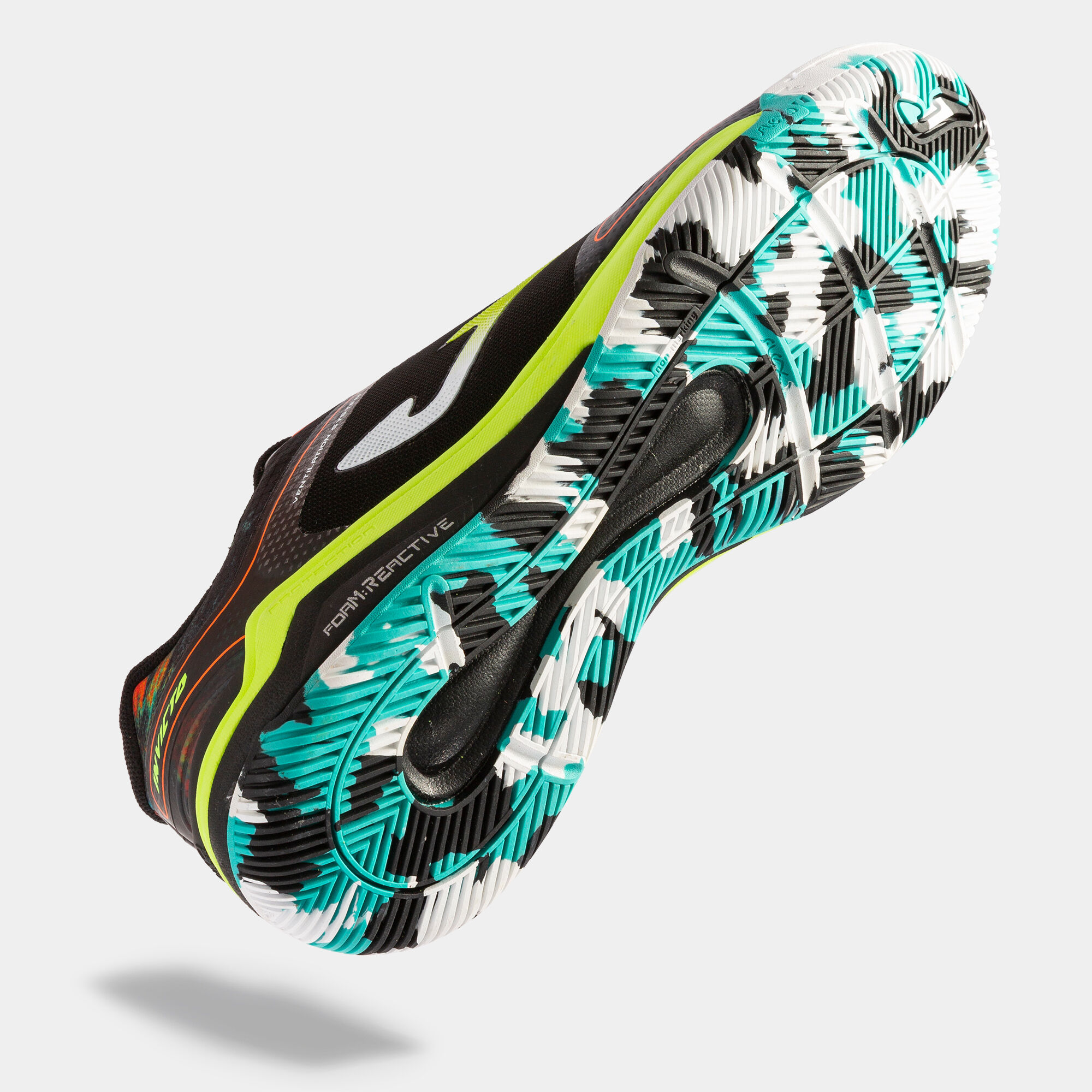 Scarpe calcio a 5 Invicto 23 indoor nero giallo fluorescente