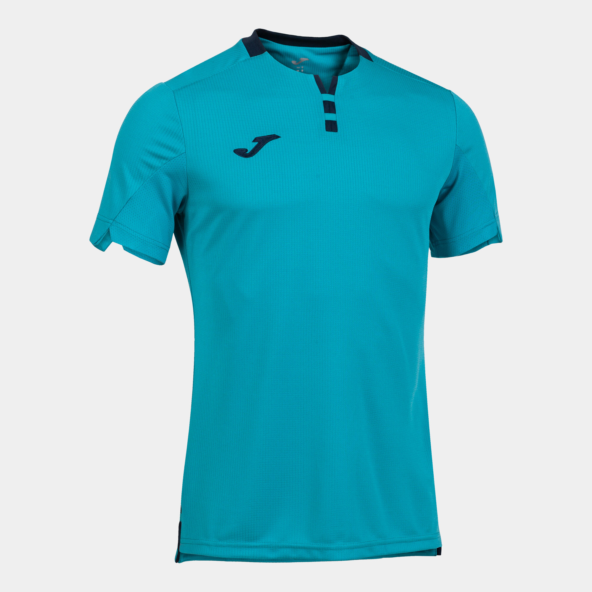MAILLOT MANCHES COURTES HOMME GOLD IV TURQUOISE FLUO BLEU MARINE