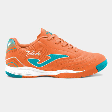 Zapatillas f&uacute;tbol sala Toledo Jr 26 indoor junior naranja