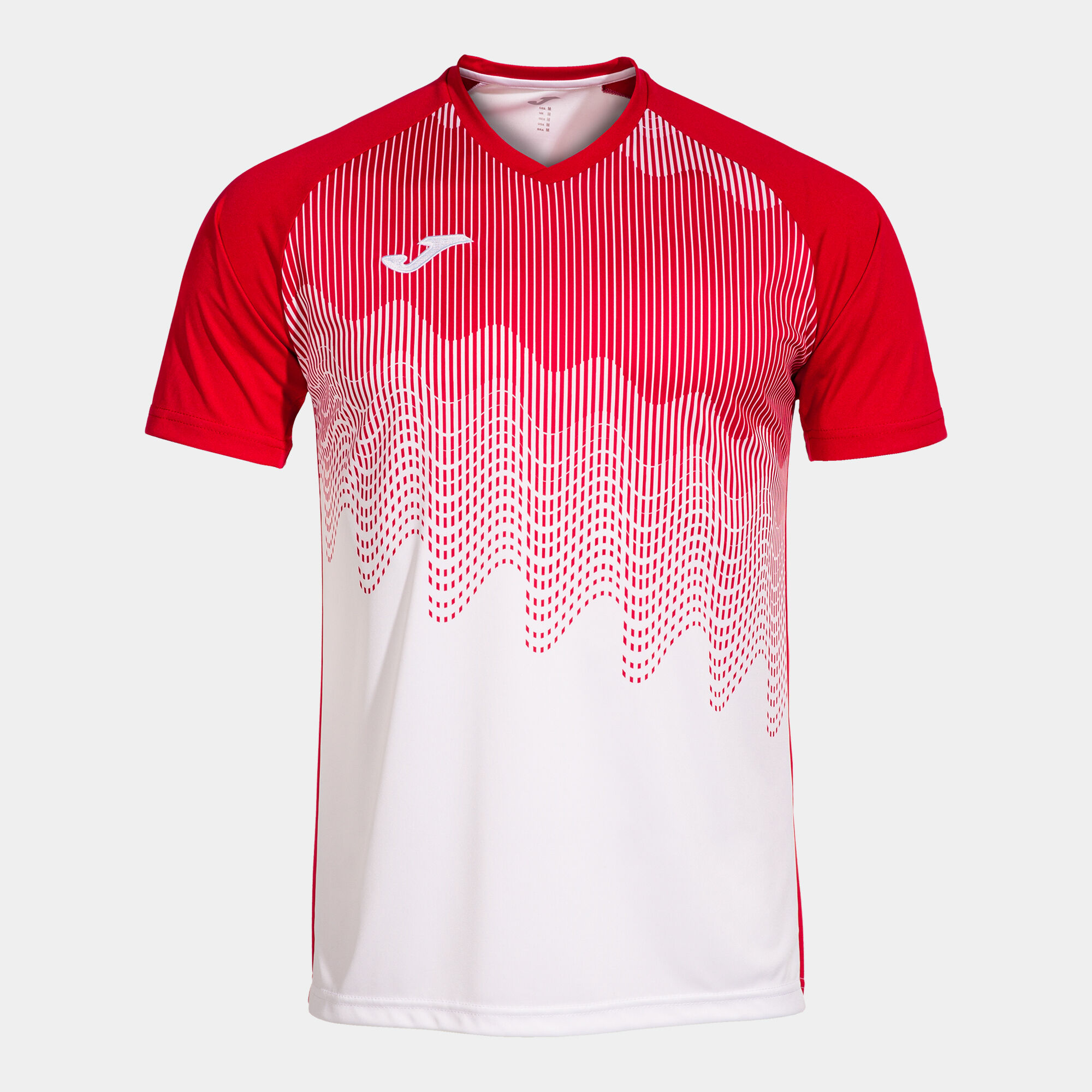 Shirt short sleeve man Tiger VI white red