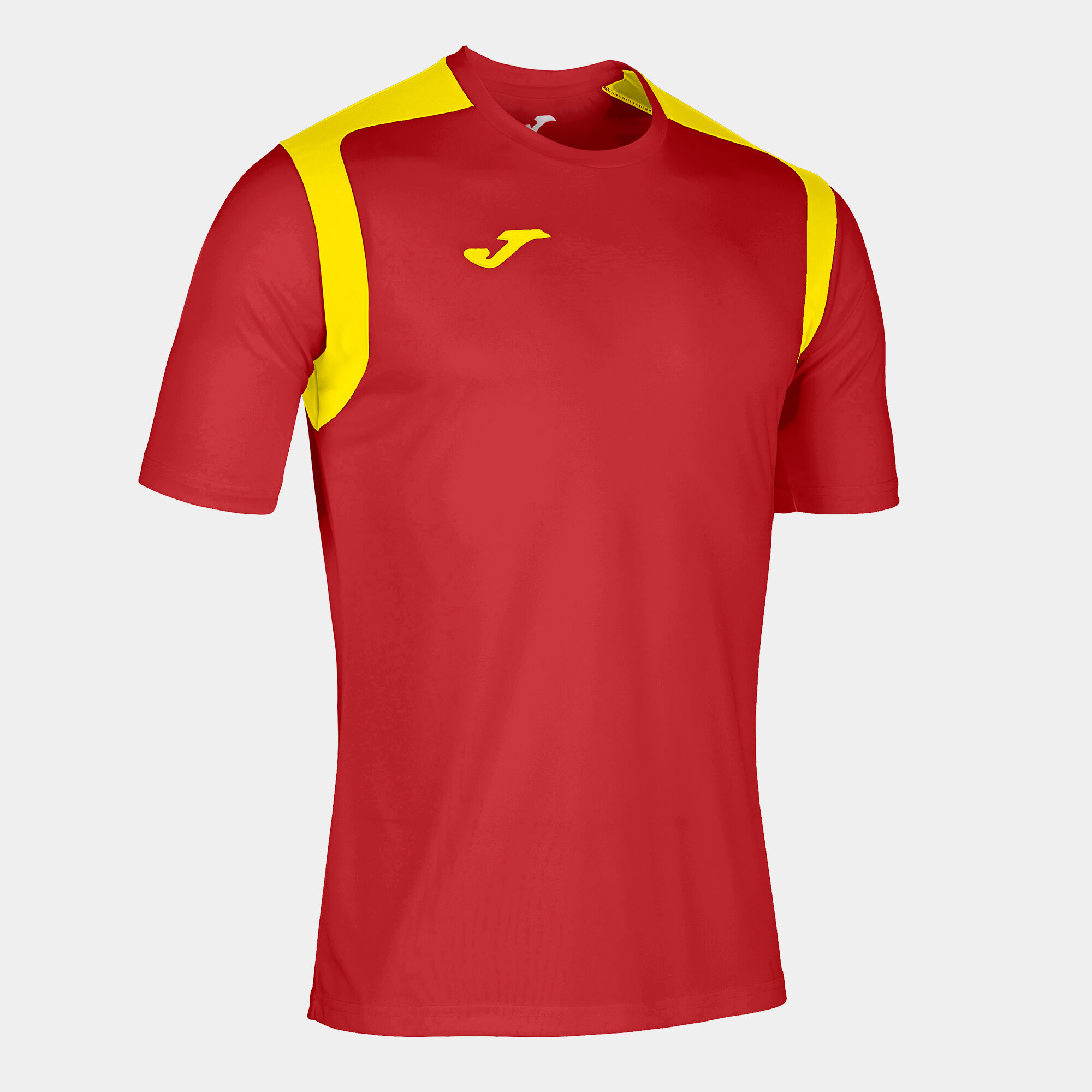 T-shirt manga curta homem Championship V vermelho amarelo