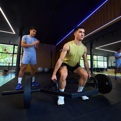Camiseta sin mangas hombre Indoor Gym verde