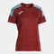Camiseta manga corta mujer Championship VIII burdeos celeste