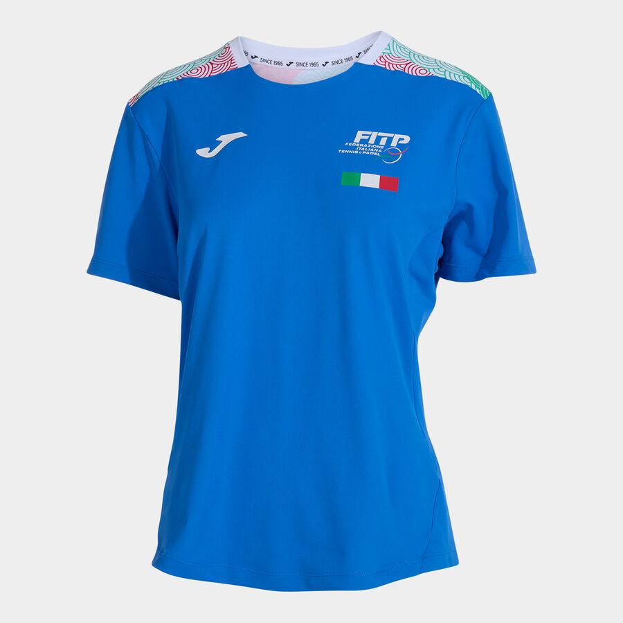 CAMISETA MANGA CORTA MUJER COMP. OFI. FED. ITALIA TENIS Y PADEL