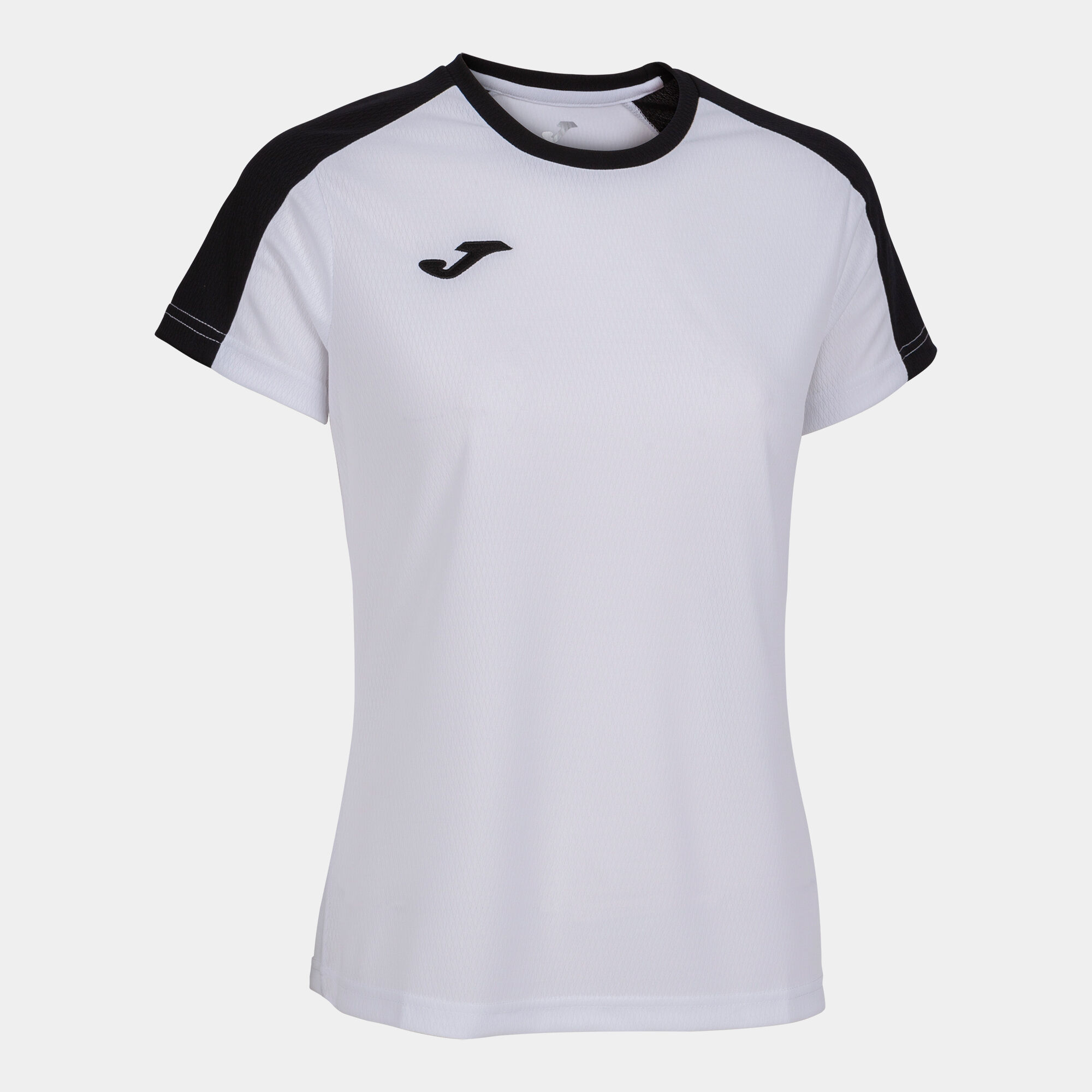 T-shirt manga curta mulher Eco Championship branco preto