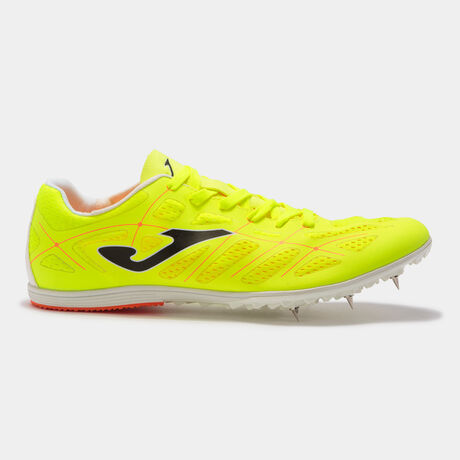 Zapatillas running 6729 Spikes clavos unisex amarillo