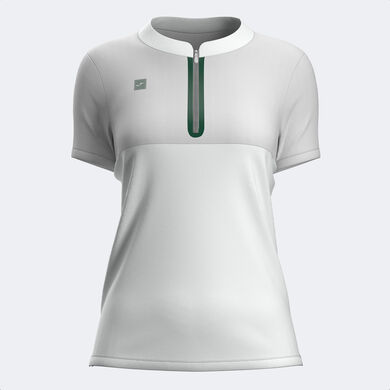 Polo shirt short-sleeve woman Elite Club white