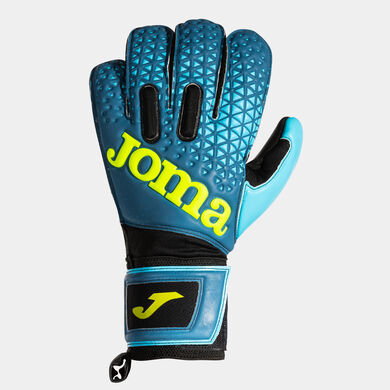 Guanti portiere calcio Premier blu nero giallo fluorescente
