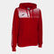 Giacca con cappuccio donna Eco Supernova rosso bianco