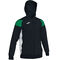 Chaqueta con capucha hombre Crew III negro verde blanco